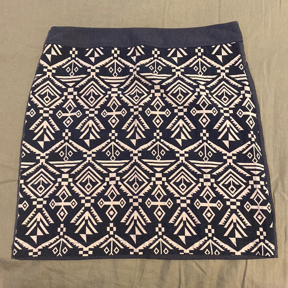 Aztec print skirt